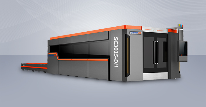 SC3015-DH 彩神关闭式重型工业自动换料光纤激光切割机